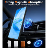 For Samsung Galaxy S25 Edge Case: Magnetic Matte Textured Military Grade Drop Protection Translucent Cell Phone Cover - Slim Rugged Durable Shockproof Protective Phonecase (Black-6.7 Inch)