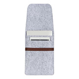 Vertical 15 Inch Macbook Pro Sleeve Protective Laptop Case For 16 Inch Macbook Pro 2019, 15 Inch Macbook Pro 2015-2019, Dell Xps 15 With Small Felt Accessory Bag(Light Gray)