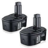 4.8Ah 14.4V Ni-MH Battery Replacement for Dewalt 14.4V Tools 2-Pack