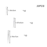 30 Pcs Flower Tubes Transparent Plastic Flower Posy Picks Pointed End Flowers Arrangement Holders For Cake Decoration Flower Arrangement