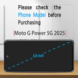 (3 Pack For Moto G Power 5G 2025 Screen Protector, 9H Tempered Glass, Touch Sensitivity, Scratch Resistant, Case Friendly