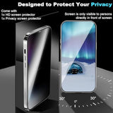 Privacy Case For Iphone 16 Pro Max With Magnetic Stand 1 Hd & 1 Privacy Screen Protector, Full Camera Lens Protector Fits For Magsafe Shockproof Not Yellowing Luxury Plating Edge Clear Kickstand Case