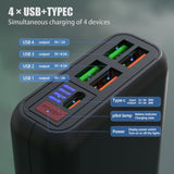 50000Mah Power Bank, Qc3.0 22.5W And Usb C Pd 20W Fast Charging, Built-In Flashlight, Suitable For Mobile Phones, Cameras, Tablets, Etc