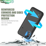 Battery Case For Iphone Xr, 6000Mah Rechargeable Extended Battery Charging Charger Case, Add 1.55X Extra Juice, Support Wired Headphones (6.1 Inches) Black