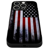 Compatible With Iphone 16 Pro Case American Flag Pattern Military-Grade Drop Protection Non-Slip Sides Anti-Scratch Back Shockproof Lightweight Slim Case For Iphone 16 Pro