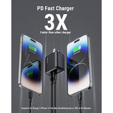 Usb C Charger, 35W Usb Wall Charger Block, Pps Dual Usb-C Port Compact Foldable Power Adapter For Macbook Air, Iphone 14/13/Mini/Pro/Pro Max, Ipad Pro/Air, Galaxy And More