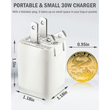 Macbook Air Charger Compatible With M1/M2/M3/M4 Chip Laptops Macbook Air Retina 13-Inth & Macbook 12-Inch Laptops,Iphone 15/16-6.6Ft Usb-C Cable,30W Pd Usb-C Power Adapter