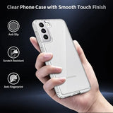 for Galaxy S21 Case Clear, Anti-Yellowing 6.2 Inches Slim Fit Heavy Duty Protection Wireless Charging Lightweight TPU and PC Shockproof