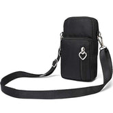 Outdoor Sweat-Proof Running Armbag Cross-Body Shoulder Casual Wallet Purse Crossbody Bag Gym Fitness Cell Phone Key Holder For 13 12 Pro Max Xs Max/Xr,Galaxy Note 10, P30 Pro,Black