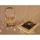 40 Led Flower Decorative String Lights Battery Operated, 13.2Ft Waterproof Nolvety Lights With Remote For Christmas, Val