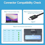 Laptop Charger 90W Type C(Usb-C) Charger Replacement For Dell Xps 13 12, Preci