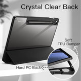 JETech Case for Samsung Galaxy Tab S9 FE 10.9-Inch with S Pen Holder, Clear Tr
