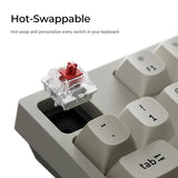 C1 Pro 8K Qmk Wired Custom Mechanical Keyboard, Tkl Layout Launcher Support With Hot-Swappable Super Red Switch, Pbt Keycaps Compatible For Mac Windows Linux
