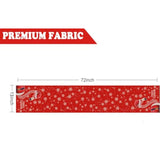 Merry Christmas Table Runner Flamingo Snowflake Red Table Decoration For Home Seasonal Winter Xmas Holiday Indoor Kitchen Dining Decor 13X72 Inch