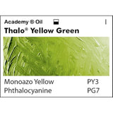 Grumbacher Academy Oil Paint, 37ml/1.25 Ounce, Thalo Yellow Green (T210)