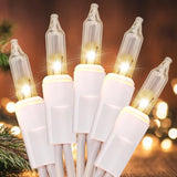 Christmas Lights 150 Count White Wire Ul Certified Connectable Warm White String Lights For Christmas Tree,Garland,Home,