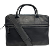 13 Inch Sleeve For Laptop, Black Leather, Organizational Compartments, Business Travel Ready, Handmade, Durable, Sophisticated Design, For Men And Women