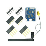 Wemos D1 Mini Pro 4Mb/16Mb External Antenna Connector Nodemcu Based Esp8266 Series Antenna Esp-8266Ex Cp2104 Development Board (Development Board + Antenna 32Mbit=4Mb)