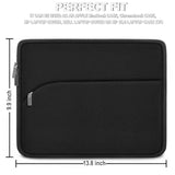 Laptop Case 13.3 Inch, Durable Laptop Sleeve 14 Inch, Portable Monitor Protective Computer Sleeve With Front Pocket Computer Bag Compatible With Macbook Air Pro 13.3 Inch 14 Inch, Dell, Hp, Black