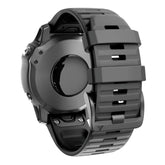 Compatible With Fenix 6X/7X Band 26Mm Quickfit Soft Silicone Watch Band Replacement For Fenix 5X/Fenix 8 51Mm/Fenix 5X Plus/Fenix 3/Fenix 6X Pro/Descent Descent Mk2I Smartwatches (Black)