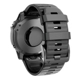 Compatible With Fenix 6X/7X Band 26Mm Quickfit Soft Silicone Watch Band Replacement For Fenix 5X/Fenix 8 51Mm/Fenix 5X Plus/Fenix 3/Fenix 6X Pro/Descent Descent Mk2I Smartwatches (Black)