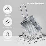 Compatible With Airpods 3Rd Generation Case Cover, Cute Funny Suitcase Design Case For Airpods 3 2021, Fashion Protective Hard Case For Women Men With Keychain (Silver)