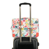 360° Protective 3 Pockets Laptop Sleeve Case Bag With Handle For Macbook Air 15 Inch,Macbook Pro 16 Inch And 15.6 Inch Screen Laptop (Watercolor Flowers)