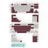 White Purple Keycaps Set Cherry Profile Doubleshot Custom Keyboard Keycaps 253