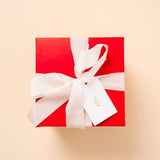 Letterpress Gift Tags, Gold Foil, Yay, To And From, Set Of 25 Paper Tags With Satin Ribbon