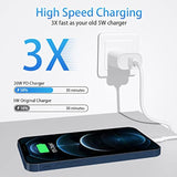 For Iphone 13 14 Fast Charger, 2 Pack 20W Pd Iphone Charger Fast Charging Usb C Charger With 6Ft Lightning Usb C Cable Compatible With Ip14 13 12 11 Pro Max,14 Plus,Xr,Xsmax
