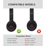 Ear Pads Replacement For Beats Solo 3 - Earpad Cushions Compatible With Beats By Solo3/Solo2 Wireless On-Ear Headphones