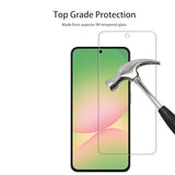 [2+2 Pack Tempered Glass Film For Galaxy A56 5G Screen Protector 2-Pack with Camera Lens Protector 2-Pack
