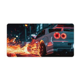 Jdm Car R34 Large Gaming Mouse Pad Non-Slip Rubber Base Desk Mat Computer Accessories For Office & Gaming Setups 30X60Cm