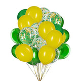 50-Pack 12-Inch Yellow & Green Confetti Latex Balloons for Party Decor