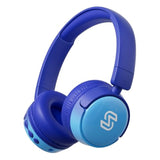S62 Kids Bluetooth Headphones, Wireless Headphones For Kids Over Ear With Microphone, 85/94Db Volume Limiter Headphones For Girls Boys, Foldable Headphones For Learning & Entertainment-Blue