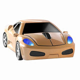 Wireless Mouse, Cool Car Computer Mouse, 2.4Ghz 1600Dpi Usb Optical Mouse, 3 B