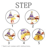 Purple Gold Birthday Party Decoration Purple Gold Birthday Centerpiece