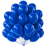 100 Royal Blue 10" Balloons – Matte Latex for Party, Graduation, or Patriotic Decor