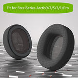 Arctis 9 Replacement Earpads Soft Ear Cushions Compatible With Steelseries Arctis9 Arctis7 Arctis5 Arctis3 Arctis1 And Arctis Pro Wireless Gaming Headphones (Arctis-Black)