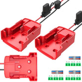3 Pack For Power Wheel Adapter Compatible With Milwaukee 18V Battery, Converter Kit With Fuse Holder, Switch, Terminals, 12Awg Wire For Diy Rc Car Toys