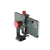 Cell Phone Tripod Mount, Ulanzi St-14 Smartphone Tripod Mount Adapter Aluminum With Cold Shoe, 360° Cell Phone Stand Holder Clamp For Iphone16 15 14 13 12 11 Max Pro Iphone X Xr Xs 6 7 Plus