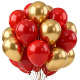 Red And Gold Balloons,70 Pack 12 Inch Metallic Gold And Helium Matte Red Balloons For Valentine'S Day Wedding Birthday Engagements Anniversary Party Decorations