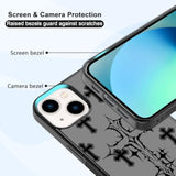 Blessed Cross Phone Case Compatible With Iphone 13/14 (6.1 Inch) - Shockproof Tpu Protective Cover With Jesus Cross For Men, Women, And Girls Black