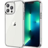 Jetech Case For 13 Pro 6.1-Inch, Non-Yellowing Shockproof Phone Bumper Cover, Anti-Scratch Clear Back (Clear)