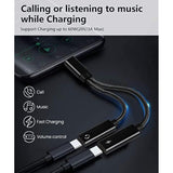 Usb C Splitter, Dual Usb C Headphones And Charger Adapter With Pd 60W Fast Charging For Iphone 16/16Pro/16Pro Max, Pixel 8 7 6Xl,Samsung Galaxy S25 S24 S23 S22+ Note 20 And More