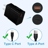 Samsung S25 S24 Usb C Super Fast Charging Block For Galaxy S25/S24/S23/S22/S21/S20 /Z Fold 6 5 4 Note 20,25W Dual Port Pd & Usb A Charger Type C Wall Plug Adapter