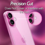 For Iphone 16 Plus Back Glass Protector(2-Pack), Iphone 16 Plus Back Screen Protector Rear Tempered Glass (6.7 Inch)