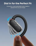 Soundcore V40i by Anker, Open-Ear Headphones, Clear Design, Lidless Case, 4 Adjustable Positions for Every Ear Size, Richer Bass, IP55, 21H Playtime,