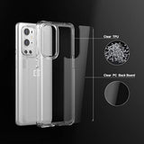 Clear Case for OnePlus 9 Pro Shockproof Protective Phone Case Cover with Wireless Charging Support, Transparent Clear