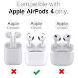 For Airpods 4 Case Clear Hard Plastic, Transparent Simple Cute Airpods 4Th Generation Case With Keychain, Girly Y2K Aesthetic Trendy Airpods Cover Accessories For Women Girl, Green